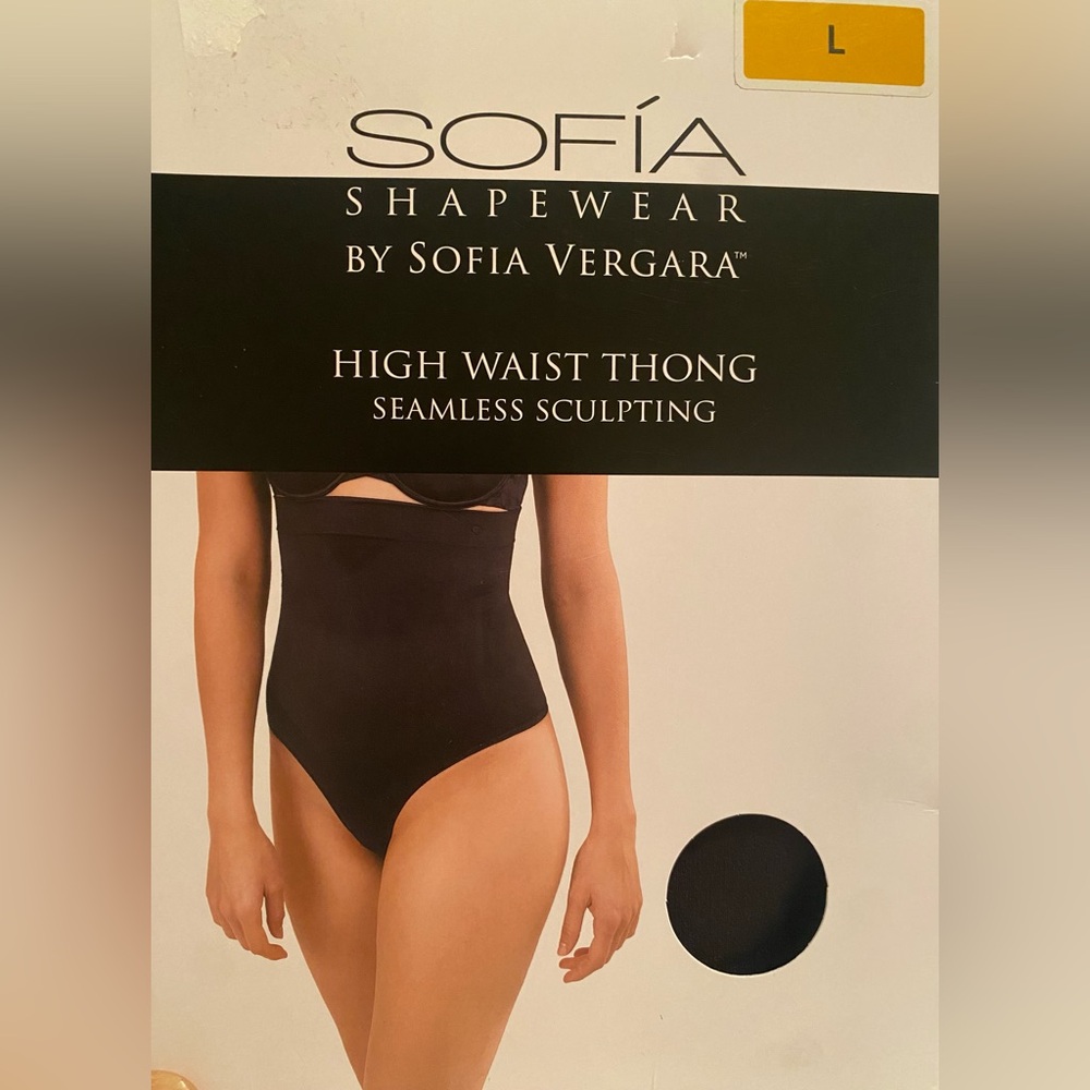 Sofia by Sofia Vergara Black Seamless Shapewear Thong